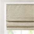 Madison Park Como Faux Silk Room Darkening Cordless Roman Shade in Taupe Beige