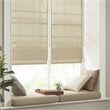 Madison Park Como Faux Silk Room Darkening Cordless Roman Shade in Taupe Beige