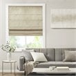 Madison Park Como Faux Silk Room Darkening Cordless Roman Shade in Taupe Beige