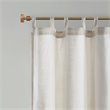 Madison Park Beals Polyester Fabric Tap Top Panel with Fleece Lining in Natural