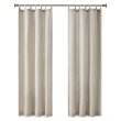 Madison Park Beals Polyester Fabric Tap Top Panel with Fleece Lining in Natural