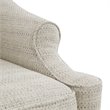 Madison Park Justin Solid Wood and Polyester Fabric Swivel Glider Chair in Tan