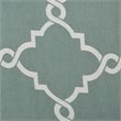Madison Park Saratoga Polyester Fabric Geometric Fretwork Panel in Seafoam Green
