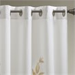 Madison Park Cecily Polyester Burnout Window Panel in White/Yellow