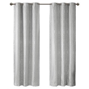 beautyrest cannes polyester fabric magnetic closure panel pair in silver