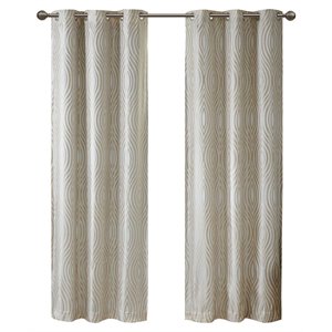 beautyrest cannes polyester fabric magnetic closure panel pair in taupe beige