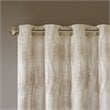 SunSmart Victoria Polyester Fabric Jacquard Grommet Top Window Panel in Ivory