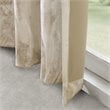 SunSmart Victoria Polyester Fabric Jacquard Grommet Top Window Panel in Ivory