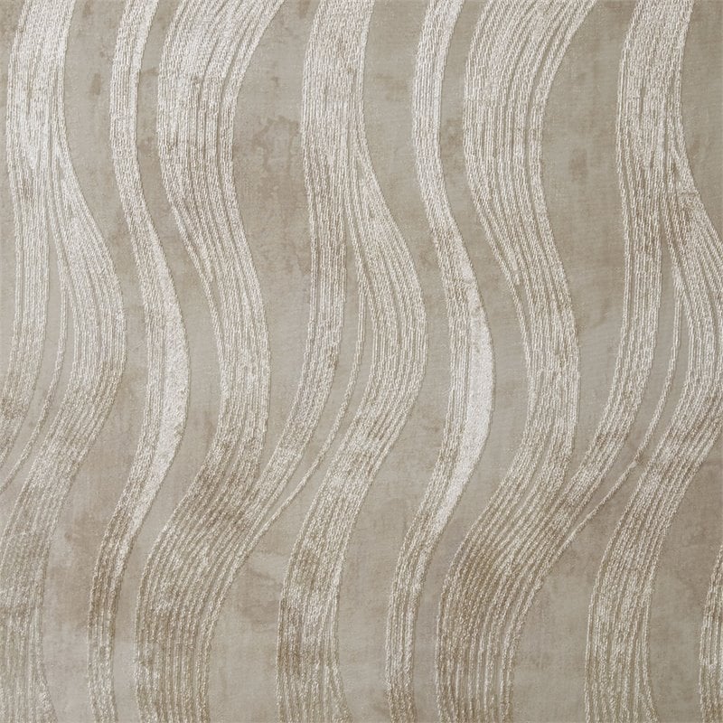 SunSmart Victoria Polyester Fabric Jacquard Grommet Top Window Panel in Ivory