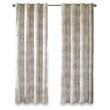 SunSmart Victoria Polyester Fabric Jacquard Grommet Top Window Panel in Ivory