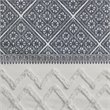 INK+IVY Mila Cotton Printed Window Curtain Panel with Lining in Navy