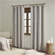 Madison Park Anaheim Polyester Tab Top Panel with Fleece Lining in Brown