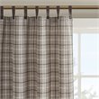 Madison Park Anaheim Polyester Tab Top Panel with Fleece Lining in Brown