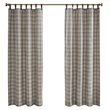 Madison Park Anaheim Polyester Tab Top Panel with Fleece Lining in Brown