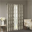 SunSmart Bentley Polyester Knitted Coated Total Blackout Window Panel in Beige