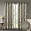 SunSmart Bentley Polyester Knitted Coated Total Blackout Window Panel in Beige