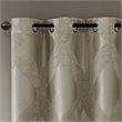 SunSmart Bentley Polyester Knitted Coated Total Blackout Window Panel in Beige