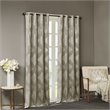 SunSmart Bentley Polyester Knitted Coated Total Blackout Window Panel in Beige