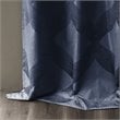 SunSmart Bentley Polyester Ogee Knitted Jacquard Total Blackout Panel in Navy