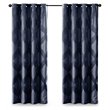 SunSmart Bentley Polyester Ogee Knitted Jacquard Total Blackout Panel in Navy