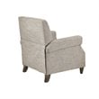 Madison Park Julian Polyester Fabric and Solid Wood Push Back Recliner in Beige