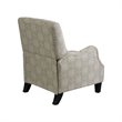 Madison Park Hoffman Polyester Fabric and Solid Wood Push Back Recliner in Beige