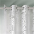 Madison Park Leilani Polyester Fabric Palm Leaf Burnout Window Sheer in White
