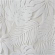 Madison Park Leilani Polyester Fabric Palm Leaf Burnout Window Sheer in White