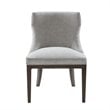 Madison Park Signature Hutton Wood and Fabric Dining Chair in Gray (Set of 2)