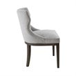 Madison Park Signature Hutton Wood and Fabric Dining Chair in Gray (Set of 2)