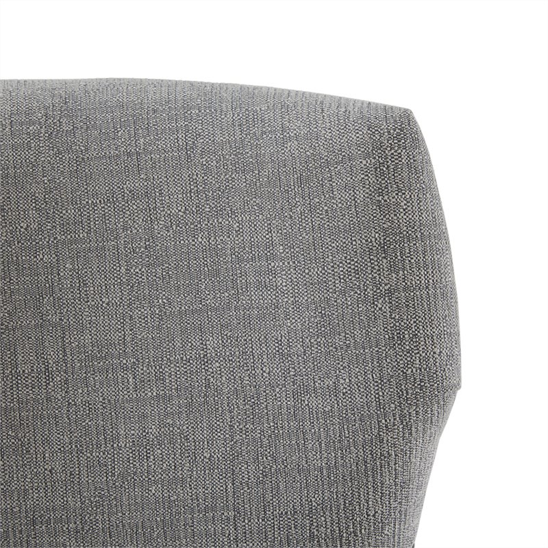 Madison Park Signature Hutton Wood and Fabric Dining Chair in Gray (Set of 2)