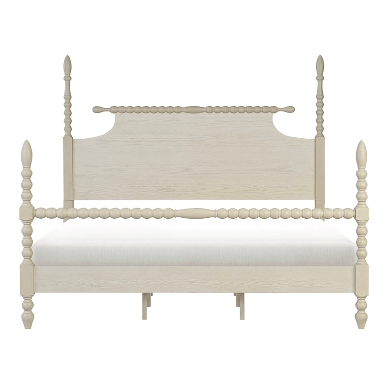 Madison Park Signature Beckett Solid Wood King Bed in Natural Whitewash