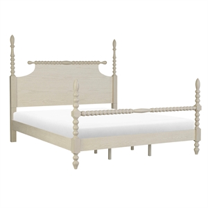 Madison Park Signature Beckett Solid Wood King Bed in Natural Whitewash