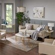 Madison Park Signature Bordeaux Metal and Marble Coffee Table in White/Gold