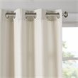 Madison Park Englewood Polyester Grommet Top Window Panel in Natural