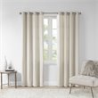 Madison Park Englewood Polyester Grommet Top Window Panel in Natural