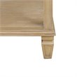 Madison Park Signature Victoria Rubber wood Metal Bedside Table in Light Natural