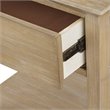 Madison Park Signature Victoria Rubber wood Metal Bedside Table in Light Natural