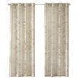 Madison Park Leilani Polyester Fabric Palm Leaf Burnout Window Sheer in Natural