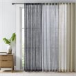 Madison Park Kane Polyester Fabric Texture Woven Window Panel in Gray