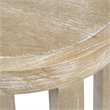 Martha Stewart Bedford Solid Wood and Rattan Accent Table in Natural