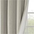 SunSmart Maya Polyester Fabric Heathered Window Panel in Taupe Gray