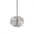 INK+IVY Pacific Modern Metal and Fabric Pendant in Plated Silver/White