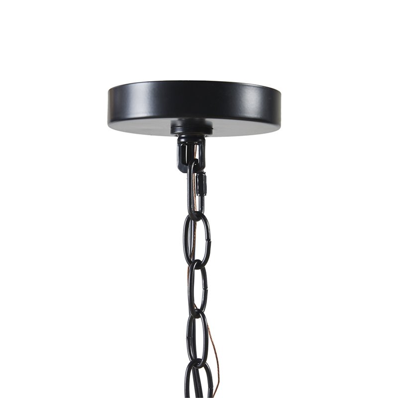 INK+IVY Adele 3-Light Modern Metal Pendant in Black/White Finish