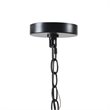 INK+IVY Adele 3-Light Modern Metal Pendant in Black/White Finish