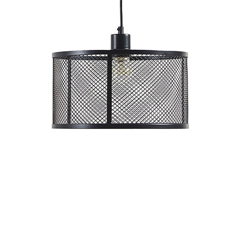 INK+IVY Jaxson Single Light Modern Metal Pendant in Black Finish