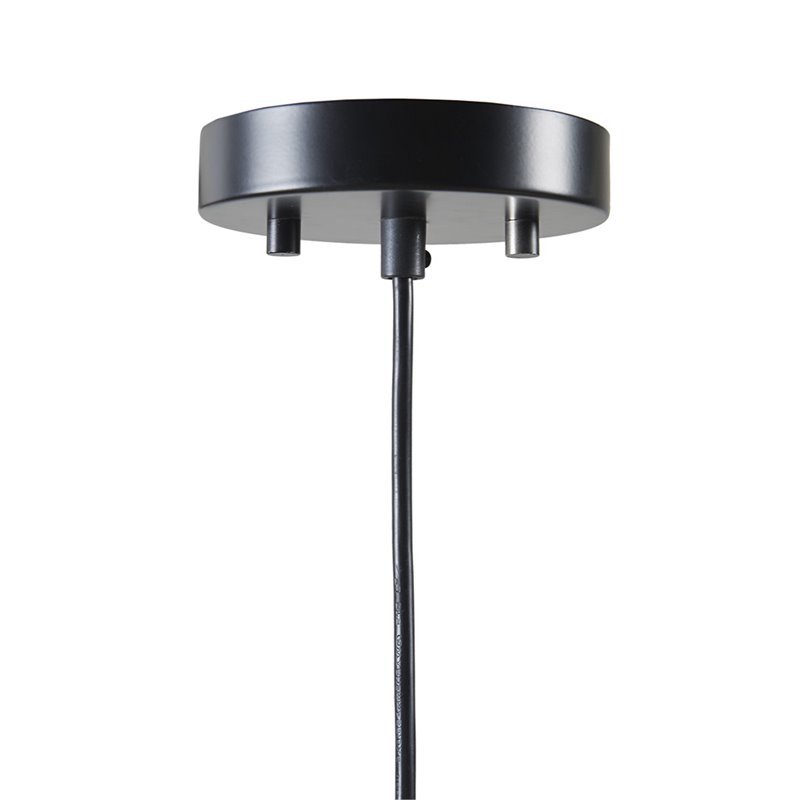INK+IVY Jaxson Single Light Modern Metal Pendant in Black Finish