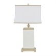 Hampton Hill Colette Ceramic and Metal Table Lamp in Off White/Ivory