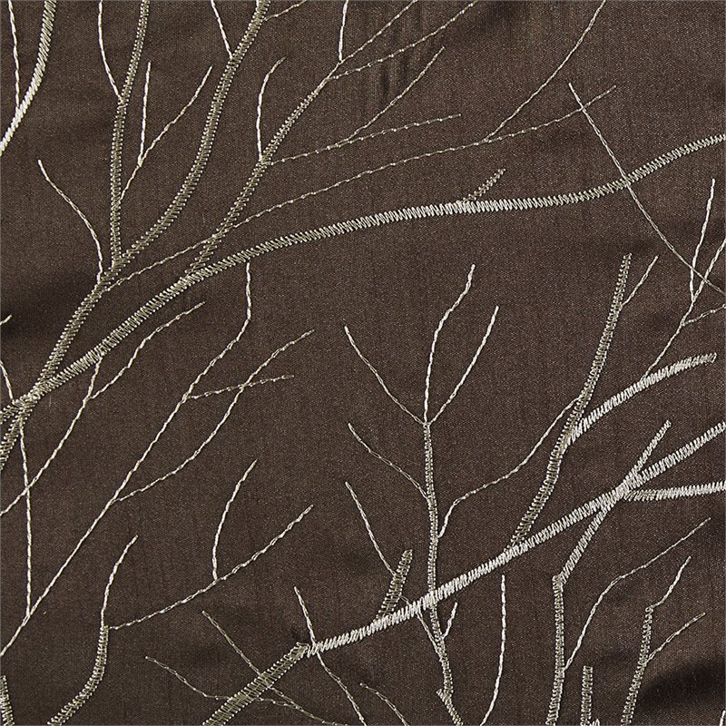 Madison Park Andora Transitional Polyester Fabric Lined Window Panel - Chocolate