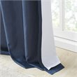 Madison Park Serene Polyester Fabric Window Panel with Lining in Navy